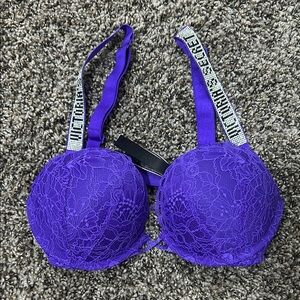 Purple Lace Women's Bra